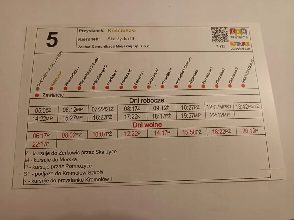 Rozkład jazdy ZKM Zawiercie – nie przegap ważnych kursów autobusów